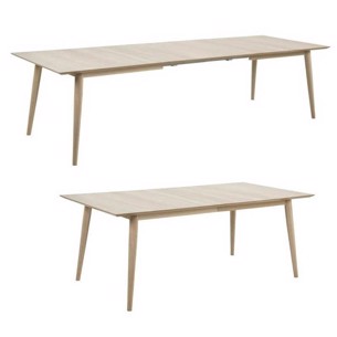 Century - Spisebord i eg med magasin i bord - 200 x 100 cm. Højden 75 cm. 